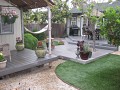 Craftsman Residence - Rear Yard - Looking Northwest